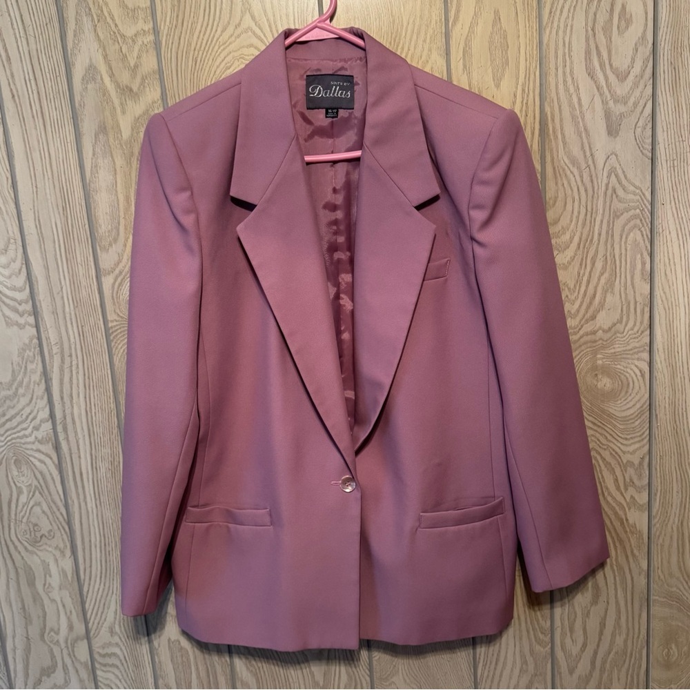 Plum Suits by Dallas Blazer and Skirt Set Size 16/17